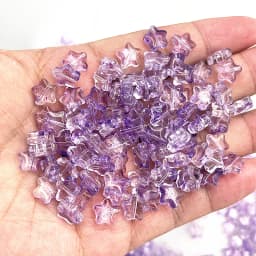 New 30pcs 8mm Five-pointed Star Matte Glass Beads Loose Spacer Beads for Jewelry Making DIY Handmade Bracelets Earrings