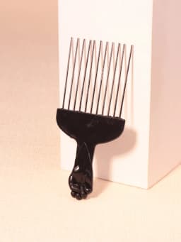 African Curling Comb Set with Steel Needle Comb and African Curling Comb, Salon Styling Tool Special for Real Hair Wigs