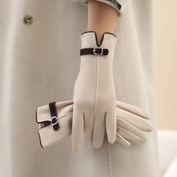 Winter Women Thicken Keep Warm Touch Screen Gloves Elegant Fashion Soft Velvet Internal Driving Cycling Outdoor Cold Protection