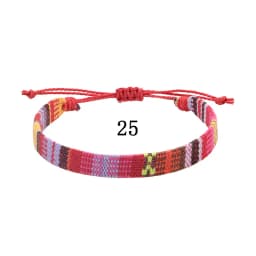 Woven Ethnic Nepal Bracelet Boho Women Men Fabric Thread Rope Hand Wrist Strap Weave Braid Wristband Luck Friendship Knot Bangle