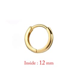 Single Minimal Gold Color Tiny Cartilage Hoop Earrings Glossy Earring Piercing Accessory Trendy Small Huggie Women Hoops For Men