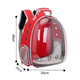 Cat Pet Carrier Backpack - Transparent Capsule Bubble Design, Breathable for Small Animals (Puppy/Kitty/Bird), Ideal for Travel