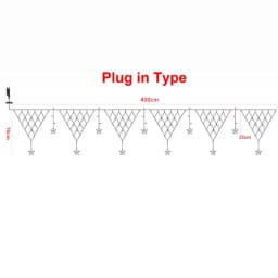 2024 New LED Net Mesh Fairy String Light EU/US Plug 8 Modes Curtains Light Garland for Garden Party Wedding Christmas Decoration