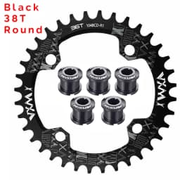 VXM Narrow Wide Chainring 104 BCD with Bolts 30T-52T MTB Chain Ring Oval / Round Coroa 104bcd 38 36 Teeth 8v 9v 10v 11v 12v