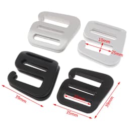 2Pcs Aluminium G Hook Quick Release Buckle Diy Backpack Hardware Buckle Accessories