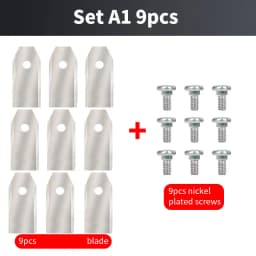Extended Robot Replacement Blade Stainless Steel 43mm Blade for Robotic Lawn Mower, Double Cutting Effect Increase Efficiency