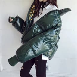 New 2025 Korean Version Unique Loose Women's Cotton Padded Outerwear Temperament Versatile Elegant Ladies Winter Parka Coat