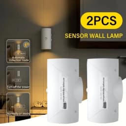 Rechargeable LED Night Light with Motion Sensor Wall Lamp 3 Light Modes Indoor Light Magnetic Staircase Light