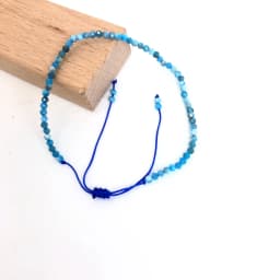 Faceted Gemstones 2-3mm Beads Hand Woven Adjustable Bracelet Lapis Lazuli Crystal Turquoise Choker Men Female Jewelry Party Gift