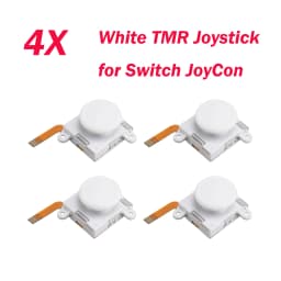 2/4/10pcs K-SILVER JS19 TMR Electromagnetic Joystick for Switch/NS OLED JoyCon NS Lite Replacement 3D Analog White ThumbStick