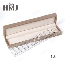 HMJ Jewelry Tools Caliper Diamond Carat Size Shape Customize Comparison Magnetic Ring Gem Base 10 Cuts 0.5-6CT for Jewelry Store