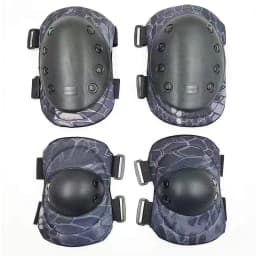 Military Tactical Knee Pad Elbow Pad Set Airsoft Knee Elbow Protective Pads Combat Paintball Skate Outdoor Sports