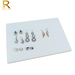 1pc Velvet Earring Jewelry Holder Soft Sponge Stud Organizer Store Counter Jewelry Pad Raiser Ring Storage Display Stand Sheet