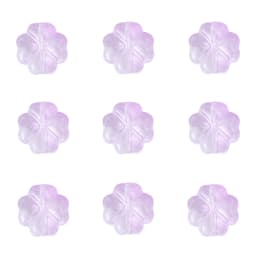 About20Pcs Glass Four Leaf Flower Beads Scattered Beads Handmade DIY Making Couple Bracelets, Necklaces, Earrings, Jewelry Acces