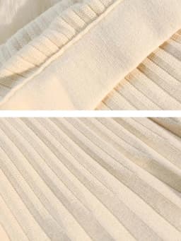 Autumn Winter Knitted Pleated Skirts Women's Elastic High Waist A-Line Umbrella Skirts Casual Sexy Slim Short Mini Skirts