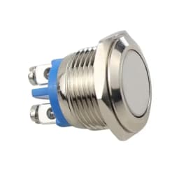 12V 16mm Metal Waterproof Push Button Momentary On Off Horn Switch Brass Waterproof Contactor Relay Control Switch