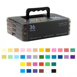 High Grade Acrylic Marker Set with Direct Liquid Soft Brush Tip, Rich Color for Art Creation & DIY Projects
