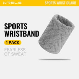 WRELS Sweatbands Wristbands Absorbent Breathable Quick Dry Elastic Soft Tennis Basketball Gym Fitness Training Sports Wrist Band