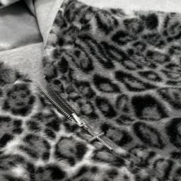 2025 Korean new zipper hoodie double-sided jacket retro leopard print print men's hip-hop casual sweatshirt couple style