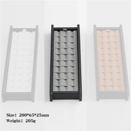 Wholesale large multi-digit gem storage box diamond display box V Groove colorful gems Box PortableGem Display Tray with Lid