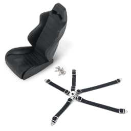AXSPEED Simulation Rubber Driver Chair Seat & Belt for Axial Wraith 90018 90020 90031 1/10 RC Crawler Car Decoration Parts