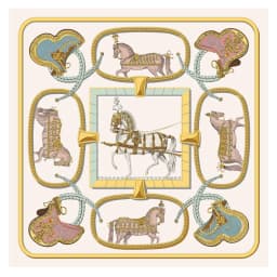 POBING Twill Silk Square Scarf Animals Print Women Scarves Wrap Giraffe Neckerchief Spanish Foulards cachecol Large Bandana