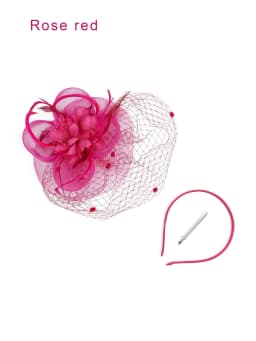 1PCS Fascinators Hats 20s 50s Hat Pillbox Hat Tea Party Headwear With Veil For Girls And Women