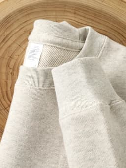 High Quality Oat Gray 520G Heavy Terry Cloth Crew Neck Sweater Men's Simple Loose Top Women sweatshirts