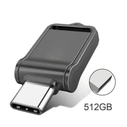 Lenovo Flash Drive 2TB High-Speed USB 3.2 Type-C OTG Metal Pen Drive 2TB Portable Memory USB Stick For Computer Data Storage