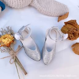 60CM BJD Doll Shoes PU Leather Singles 1/3 BJD Leather Single Shoes Leather Sandles Doll Accessories for 60cm Doll