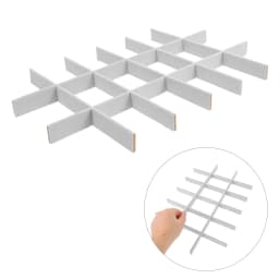 12/18 Grids Jewelry Tray Divider Inserts Adjustable Velvet Separator Liner for for Necklace Earring Display Storage Box Drawers