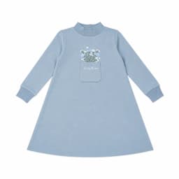 BARCALI Fall Blue French Terry Pocket Set 2pcs Children's Outfit Embroidery Design for Girl Boys And Baby Teenage Clothing Set