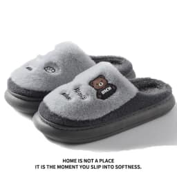 Thicken Warm Long Plush Slippers for Women Winter 2026 Chunky Platform Fluffy Furry Fur Slippers Couple Plus Size Indoor Shoes
