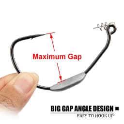 Spinpoler Raptor Weighted Swimbait Hooks 5/0 7/0 10/0 Twistlock Centering Pin Spring High Carbon Steel Weedless Fishing Hooks