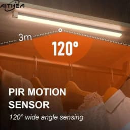 AITHEA LED Motion Sensor Light Wireless Night Light Type C Rechargeable Cabinet Wardrobe Lamp Staircase Backlight For Kitchen