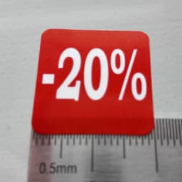 200pcs 2x2cm 20 30 Percent Off Red Paper Label Sticker for Store Promotion Nice Sales Price Big Discount Glossy Advertising Tag