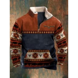 Spring Autumn New Men Wool Collar Half-zipper Hoodies Sweatshirts Print Casual European American Trend Jacket Long-sleeved Tops