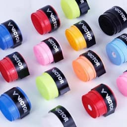 GR1 Badminton Racket Grip Tape Flat Anti-Slip Wear-Resistant Sweat-Absorbing Handle Tape for Sports Fitness