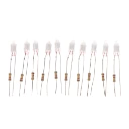 10Pcs/set High Quality Neon Light Bulbs 4*10mm 5*13mm Main Power Indicator With Resistance 220V Lighting Accessories F4 F5