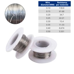 20M Cr20Ni80 Heating Wire Nichrome Wire Cutting Foam Resistance Wires Alloy Heating Yarn Diameter 0.1-0.5mm