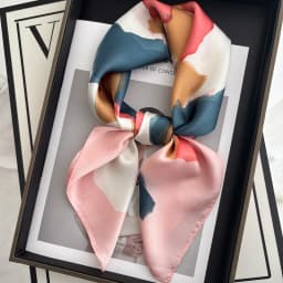 Luxury Print Imitation Silk Square Scarf Women Spring Neck Tie Shawl Wraps Female Hair Hand Wrist Headkerchief Hijab Bandana
