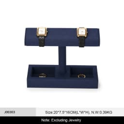 Oirlv Wrist Watch Stand Microfiber Watch Storage Rack Jewelry Bracelet Organizer Rack Bangle Watch Display Holder Showcase Rack