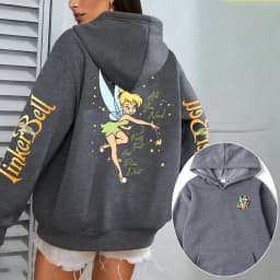 Tinker Bell Anime Men Cartoon Hoodie Women Pullover Tops Outdoor New Fashion Autumn Spring Couple Sweatshirts Clothes