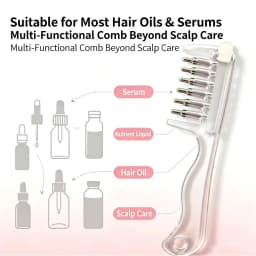 Portable Essential Oil Applicator Massage Comb with Built-In Liquid Reservoir Mini Scalp Liquid Applicator Comb Hair Care Tool