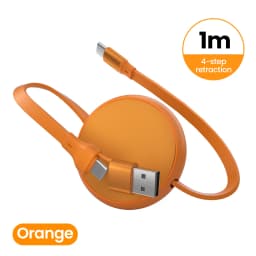 2 In 1 PD 66W/240W Fast Charging USB C Cable Retractable USB Type C To USB C Data Cord For IPhone17 Carplay Laptop Data Cable 1M