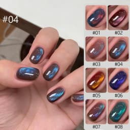 10ML 1-10PCS Winter New Style Hot Selling Black Nails Brown Nails Glass Bead Magnet Cat Eye Nail Polish Nail Set Nail Supplies
