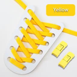 1 Pair No Tie Shoe Laces Press Lock Shoelaces Without Ties Elastic Laces Without Ties Sneaker Kids Adult Flat Shoelace for Shoes