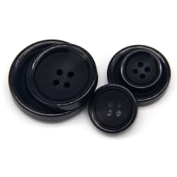 15/25/30mm Resin Imitation Horn Black Large Buttons For Clothing Sweater Suit Coat Vintage Decorations DIY Accessories Wholesale