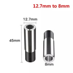 1/2" 1/4" 1/8" Collet Adaptor Shank Reducer Bit CNC Spindle Router 4/6/8/10mm Drill Bits Spindle Milling Cutter Collet Sleeve