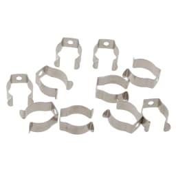 10pcs Spring Terry Clips Stainless Steel Narrow Base Tools 6mm-28mm Heavy Duty Tools Storage Hangers For Garages Sheds Hardwares